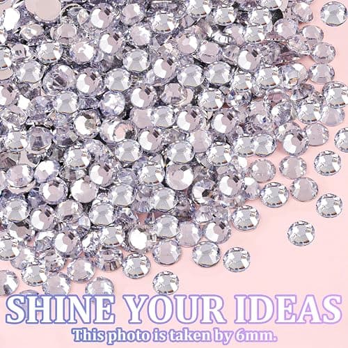 30000Pcs Resin Rhinestones for Bedazzling with Tweezers, Clear Rhinestones for Crafting with B7000 Jewelry Glue for DIY Crafts Clothing Tumblers Shoes Fabric Nail Art thumbnail 7