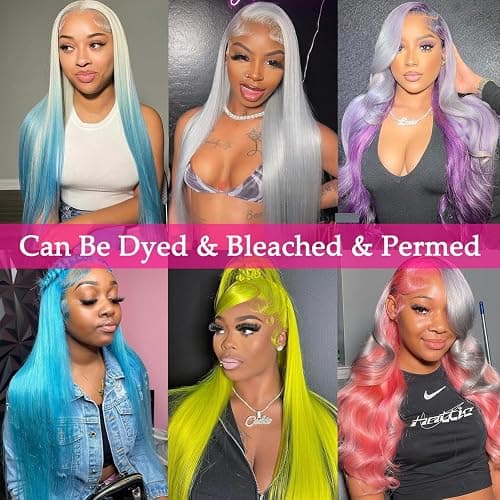 NICILK 613 13x6 Lace Front Wig Human Hair 20 Inch 200 Density Straight Lace Frontal Wig Pre Plucked With Baby Hair thumbnail 5