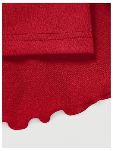 PRSFPN Women's Y2k Mini Ruffle Skirts with Shorts Cute Coquette Skort | Tiered layers, elastic waist, side drawstring, pleated, for tennis/country concert/festival/rave/party thumbnail 8