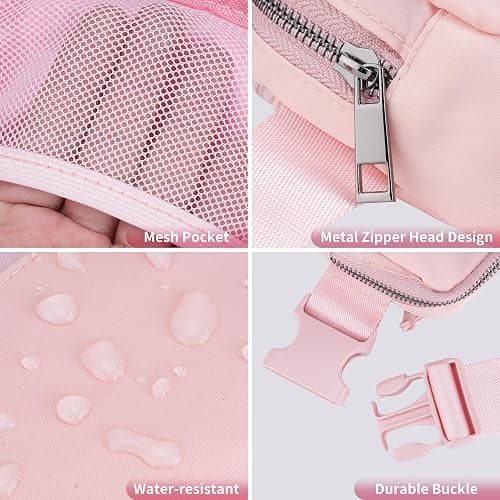 JSJ Mini Fanny Pack for Women & Men,Valentines Day Gifts for Girls Teens Kids Daughter Sister Her,Trendy Stuff Crossbody Bags Cute Everywhere Belt Bags.(Pink) thumbnail 6