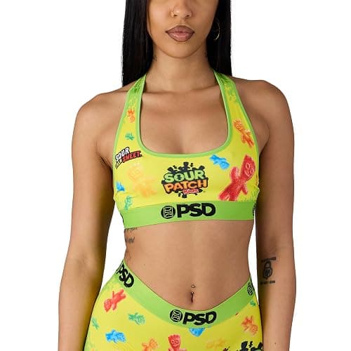 PSD Underwear Womens Sports Bra - Care Bears, Medium Support Sports Bras for Women, Womens Racerback Sports Bras - Image 1