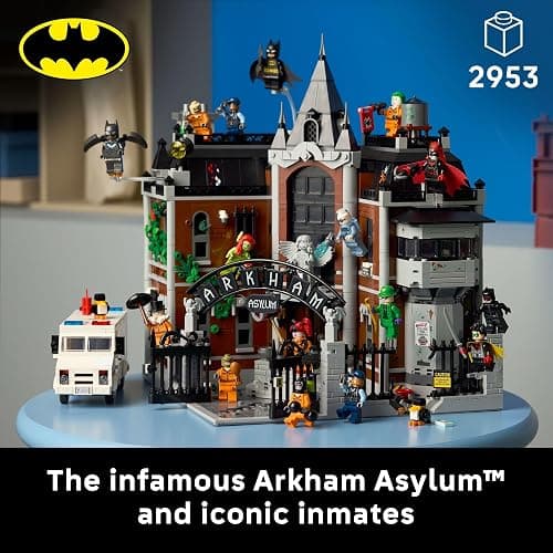 LEGO DC Batman Arkham Asylum Building Set for Adults - Home Decor for Bedroom, Office, or Book Shelf - Collectible for Comic Book & Movie Fans, Ages 18+ - Gift Idea for Birthdays - 76300 thumbnail 3
