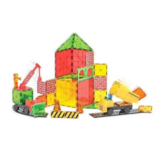 Magna-Tiles Builder XL 50-Piece Magnetic Construction Set, The Original Magnetic Building Brand thumbnail 7