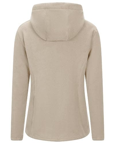 Outdoor Ventures Women's Hooded Polar Fleece Jacket Zip Up with 6 Pockets | Thick, Soft, Warm Sweater, Casual Hoodie Sweatshirt, Lightweight, Insulated Outerwear Coat for Fall, Winter, Hiking, Outdoor thumbnail 3