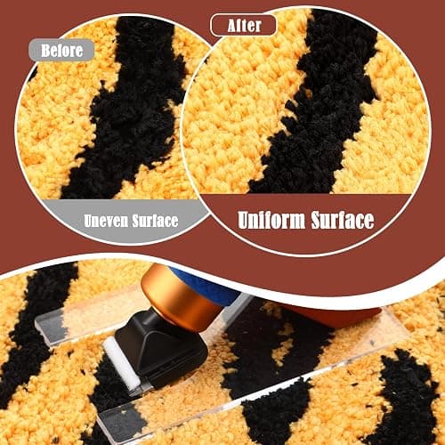 Chumia Shearing Guide for Carpet Trimmer Rug Trimmer Guide Solid Wood Acrylic Rug Tufting Supplies to Keep Your Carpet Surface Uniform thumbnail 5