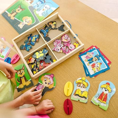 Melissa & Doug PAW Patrol Wooden Magnetic Pretend Play (64 Pieces) thumbnail 2