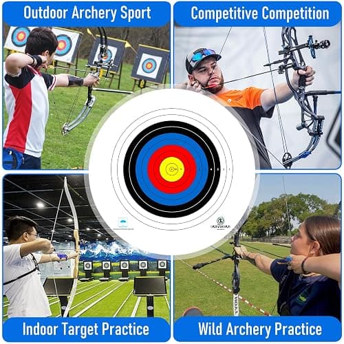 KAINOKAI Competitive Archery Targets Paper Compound Bow Target Paper 40cm/60cm/80cm thumbnail 6