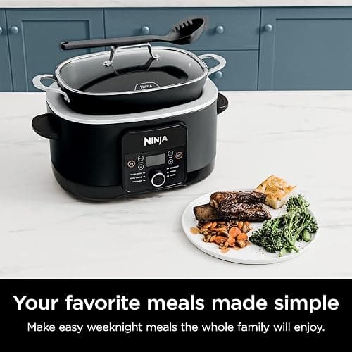 Ninja® 12-in-1 PossibleCooker™ PLUS | 8.5-qt - Sous Vide & Proof Multi-Cooker | Slow Cooker, Dutch Oven & More | Glass Lid & Integrated Spoon | Nonstick | Oven Safe Pot to 500°F | Black | MC1010 thumbnail 2
