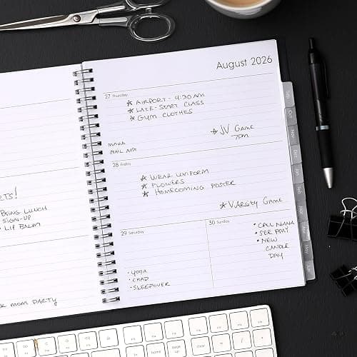 Blue Sky 2026-2027 Weekly and Monthly Academic Year Planner Calendar, July 2026 - June 2027, 7" x 9", Flexible Cover, Wirebound, Laminated Tabs, Enterprise thumbnail 3
