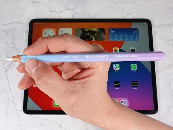 Color on Color Design Wrapping Matte Vinyl Skin for Apple Pencil 2nd and Apple Pencil Pro, 2 Units Include (G-01) thumbnail 4
