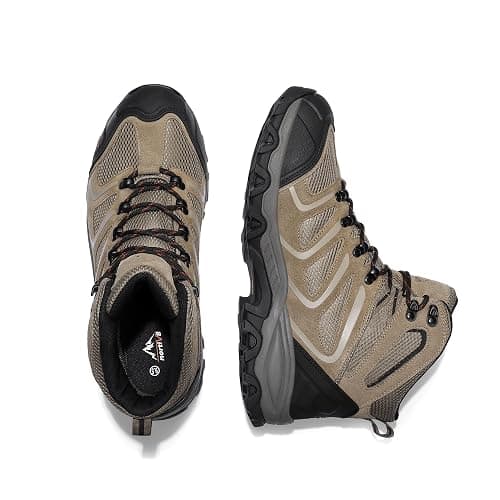 NORTIV 8 Men's Ankle High Waterproof Hiking Boots Outdoor Lightweight Shoes Trekking Trails Armadillo thumbnail 5