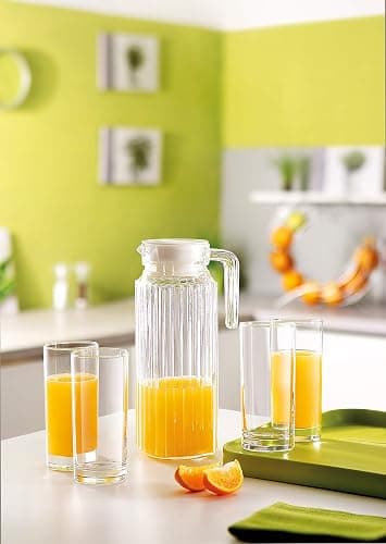 Luminarc ARC 70361 Quadro Krug, Kühlschrankkrug mit Deckel, 1.1 Liter, Glas, transparent, 1 Stück (Packung mit 2) thumbnail 6