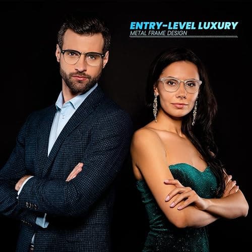 racico Blue Light Glasses for Men & Women - Mixed Material + Metal Frames with UV Protection Coating thumbnail 6