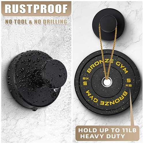 Fenas Suction Cup Hooks for Shower No-Drill Bathroom Hooks for Towels, Robes, Loofah Mountable on Bathroom Walls, Kitchen, Glass, Mirrors, Tile and Smooth,Non-Porous Surfaces (4, Matte Black) thumbnail 6