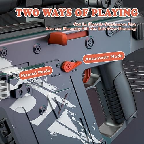 SK MISS Automatic Toy Guns for Kids, Color-changing Auto-Manual Toy Foam Blasters, Electric Shooting Games Toys, Birthday Toys for Boys Girls Teenager thumbnail 2