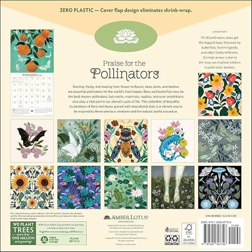 Praise for the Pollinators 2026 Wall Calendar  thumbnail 2