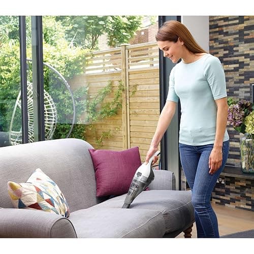 BLACK+DECKER dustbuster QuickClean Cordless Handheld Vacuum, White (HNVC215B10), Dirt Bowl and Fliter thumbnail 11