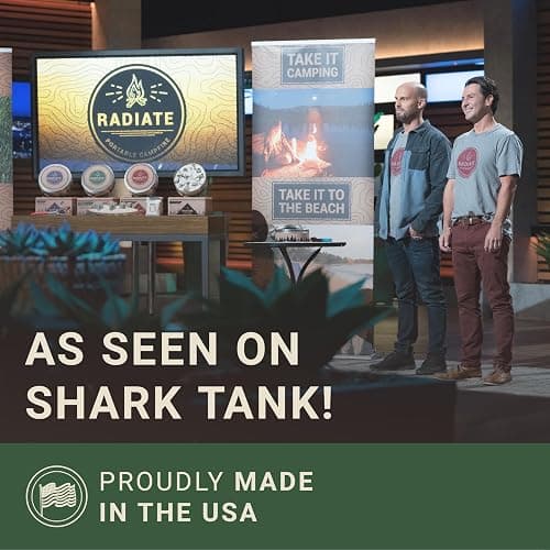 Radiate XL Portable Campfire As Seen On Shark Tank - Made in USA - Up to 2 Hours of Burn Time - Reusable Travel Fire Pit for Camping, Beach, Patio - Portable Fire Pit (Eucalyptus Scent) thumbnail 4