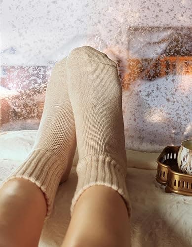 CLOSEMATE Womens Thick Full Cushioned Thermal Warm Boot Socks for Winter 3 Pairs thumbnail 2