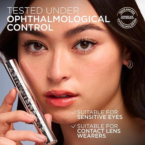 L’Oréal Paris Extensionist Mascara, Lengthening Mascara, Extension-like Length & Volume, For Sensitive Eyes, Clump-Free, Blackest Black WSH, 9.9 mL thumbnail 7