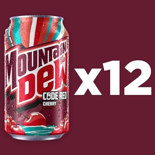 Mountain Dew Code Red Cherry, 12 Fl Oz Cans, 12 Pack thumbnail 3