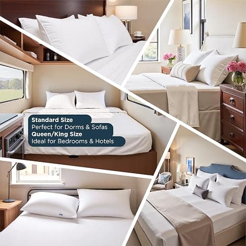 Bedsure King Size Pillows Set of 2 - King Size Bed Pillows 2 Pack for Sleeping, Soft and Supportive, Hotel Quality, Original Down Alternative Filling for Side, Back Sleepers thumbnail 7