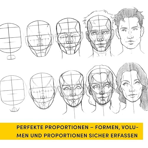 Die Kunst des Zeichnens. Die Loomis-Methode Übungsbuch: Gesichter und Köpfe zeichnen thumbnail 5