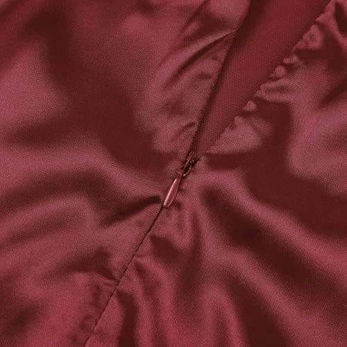 Robe de bal élégante 2025 pour femme - Longue robe de soirée dos nu - En satin - Bretelles spaghetti - Fente latérale - Robe de mariage avec poches thumbnail 4