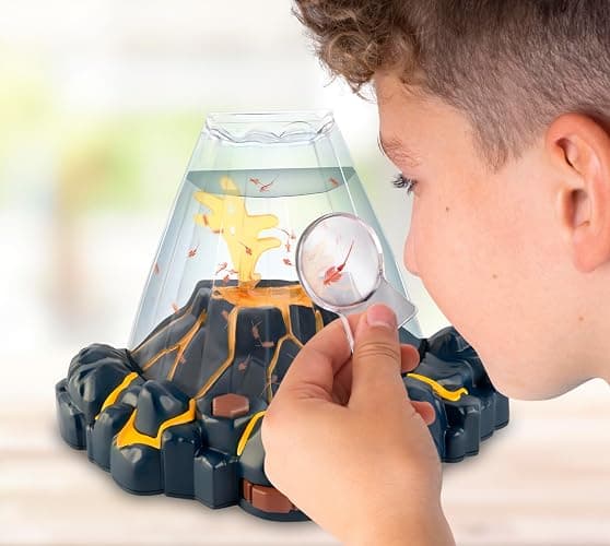 Animagic Aqua Dragons Volcano | Build an Aquatic Ecosystem, Watch Prehistoric Pets Hatch & Grow | Science Kit with LED Light-Up Tank | Includes Exclusive RED Aqua Dragons | Ages 6+ thumbnail 2