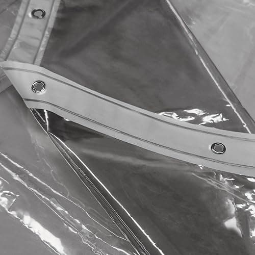 Barossa Design Shower Curtain Liner - Clear Black Premium PEVA Shower Liner with 3 Magnets and Metal Grommets, Waterproof Lightweight Standard Size Curtains for Bathroom - Translucent Black thumbnail 5