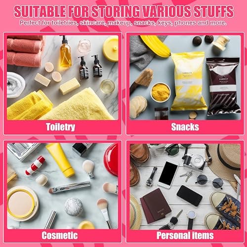 BuyCard Dance Recital Gifts, Clear Makeup Letter Bag, Chenille Letter Patch Cosmetic Bag, Dance Competition Gift, Toiletry Pouches with Zipper, Waterproof Travel Purse for Girl Women Appreciation thumbnail 5