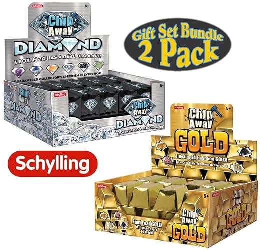 Schylling Chip Away Science Digs Gold & Diamond Gift Set Bundle - 2 Pack thumbnail 4