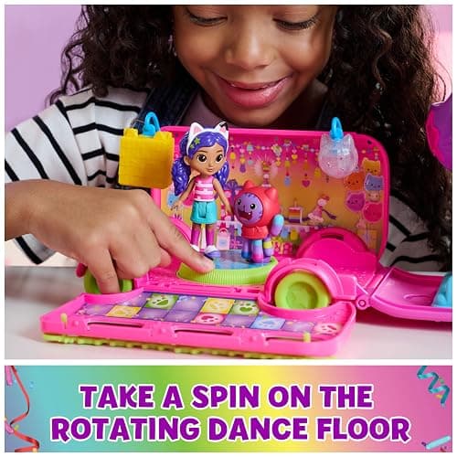 DreamWorks GABBY'S Dollhouse Celebration Party Bus, Transforming Playset with Gabby & DJ Catnip Toy Figures & Dollhouse Accessories, Kids Toys for Ages 3 and Up thumbnail 4