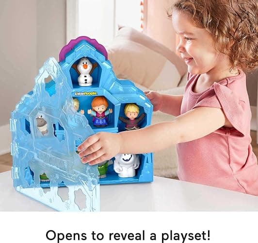 Fisher-Price Little People Toddler Toy Disney Frozen Carry Along Castle Case Playset with Figures for Pretend Play Kids Ages 18+ Months​ thumbnail 6