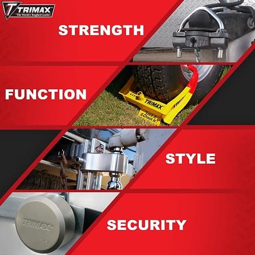 Trimax - UMAX 25D - Trailer Lock for Hitch, Dual Purpose Transforms to U Lock - Trailer Hitch Lock for 1-7/8" - 2-5/16" Couplers, All Coupler Types thumbnail 5