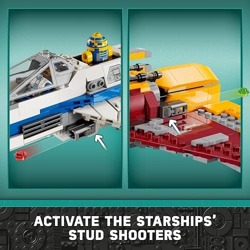 Lego Star Wars: Ahsoka New Republic E-Wing vs. Shin Hati’s Starfighter 75364 Star Wars Playset Based on The Ahsoka TV Series, Show Inspired Building Toy for Ahsoka Fans Featuring 5 Star Wars Figures thumbnail 4