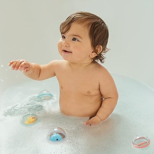 Munchkin® Float & Play Bubbles™ Baby and Toddler Bath Toy, 4 Count thumbnail 3