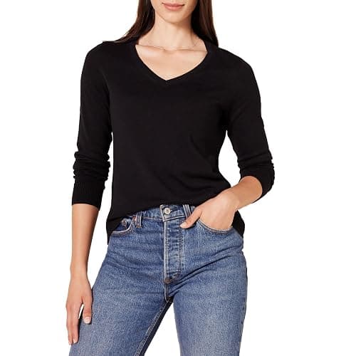Amazon Essentials Women's Regular-Fit Lightweight Long-Sleeve V-Neck Sweater (Available in Plus Size) - Image 1