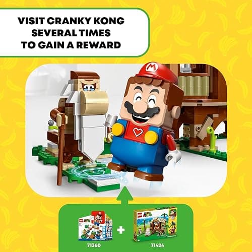LEGO Super Mario Donkey Kong's Tree House Expansion Set - Building Toys for Boys & Girls, Ages 8+ Years - Pretend Play Toy Figures & Playsets - Gifts for Kids - 71424 thumbnail 4