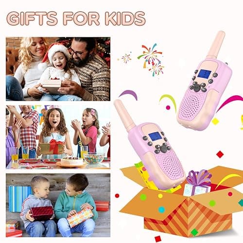 Toys for 3-12 Year Old Girls, Selieve 2 Pack Kids Walkie Talkies Rechargeable with 22 Channels, LED Flashlight and VOX Function, Birthday Gifts for 4 5 6 7 8 9 10 Year Old Girls thumbnail 7