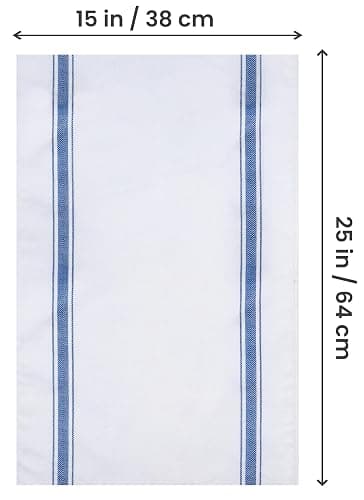 Utopia Towels Blue Dish Towels [12 Pack - 15 x 25 Inches] 100% Ring Spun Cotton Highly Absorbent & Reusable Cleaning Bar, Tea, Kitchen and Dishcloths Set - 200 GSM thumbnail 3
