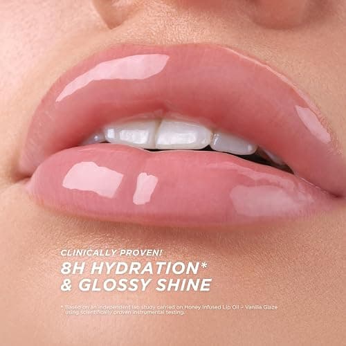 Gisou Honey Infused Hydrating Lip Oil, Nourishing Lip Moisturizer for Dry Lips (Vanilla Glaze) thumbnail 4