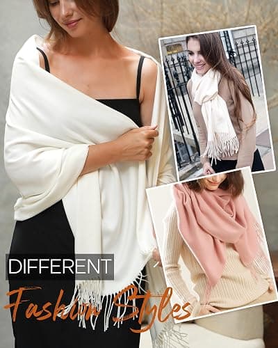 FURTALK Winter Scarf for Women Pashmina Shawl Wraps Soft Warm Fashion Blanket Scarves Gifts thumbnail 4
