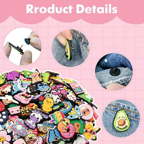 30-200PCS Cute Backpack Pins Bulk Random Different DIY Brooch Lapel Pins Aesthetic Set Cool Button Pin funny Pin for Girl Hat thumbnail 5