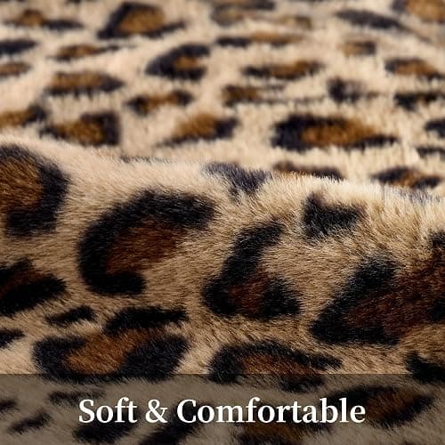 GALMAXS7 Cheetah Pillow Covers 18x18 Faux Fur Throw Pillow Covers Set of 2 Leopard Couch Pillow Covers Fluffy Soft Decorative for Home Living Room Bedroom thumbnail 2