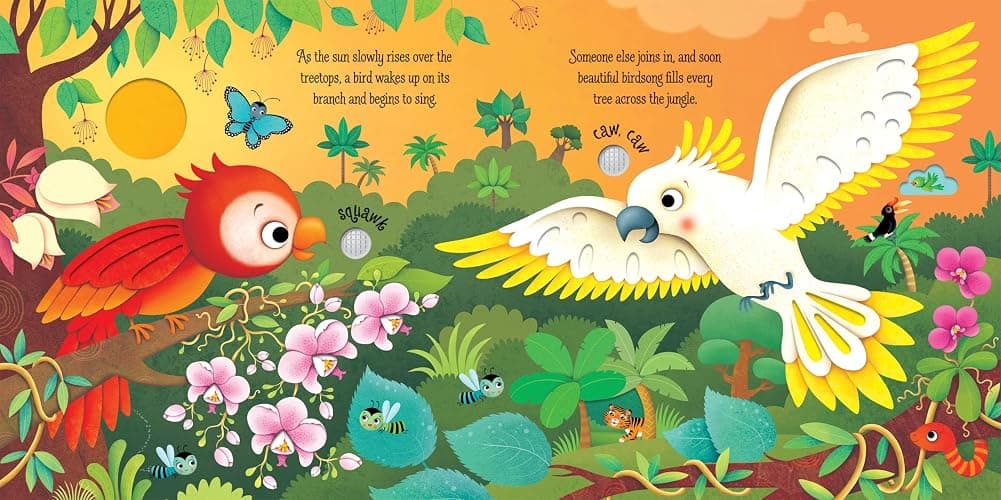 Jungle Sounds: An Interactive Usborne Book About Rainforest Animals for Children (Ages 3-5) (Sound Books) thumbnail 2