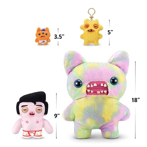 Fuggler Fugg Stars 9-Inch Plush Toy (Greazee) by ZURU – Funny Ugly Monster Stuffed Animal with Human-Like Teeth, Collectible Plush for Kids, Tweens, Teens, Adults & Plush Fans thumbnail 9