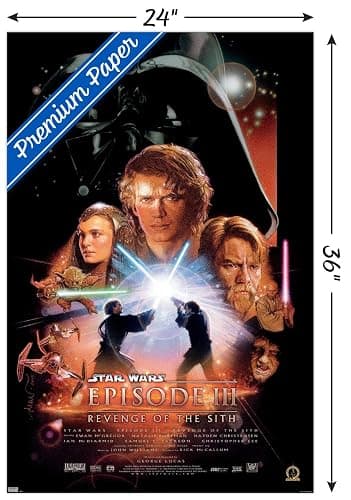 Trends International 24X36 Star Wars: Revenge of the Sith - One Sheet Wall Poster, 36L x 24W, Unframed Version thumbnail 3