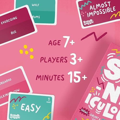 Soundiculous - The Hilarious Family Party Game of Ridiculous Sounds | Fast-Paced, Easy-to-Leam Card Game | Great for Game Night, Travel & Holidays (New Edition) thumbnail 2