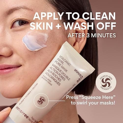 Innisfree Super Volcanic Clay Mask, Premium Korean Skincare with AHA and Natural Clusters for Deep Pore Detox, Gentle Exfoliation, Oil Control thumbnail 9